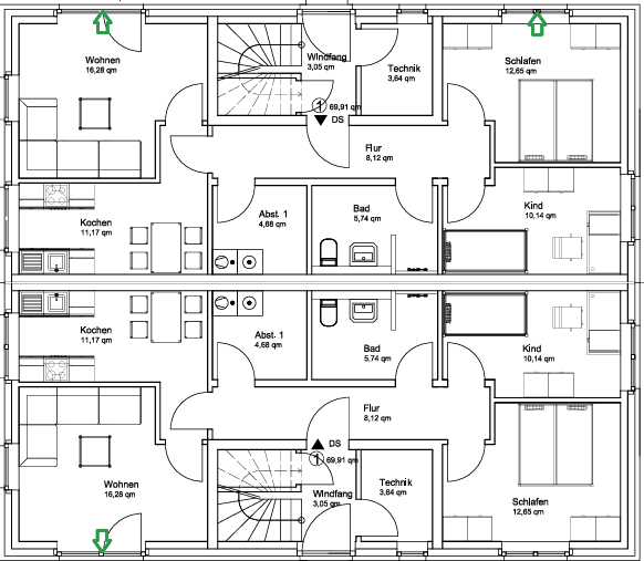 Grundriss gesamt EG